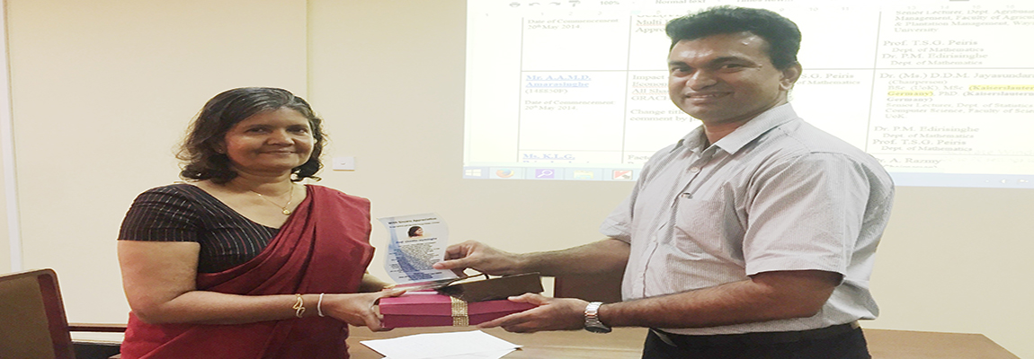 Prof.  (Ms.) Chintha Farewell