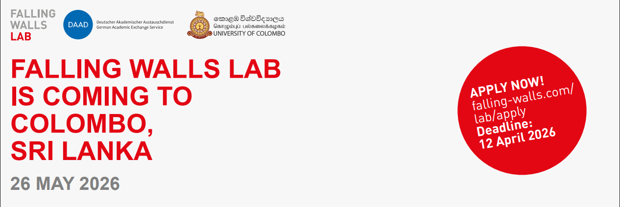 Falling Walls lab in Colombo, Sri lanka 2026