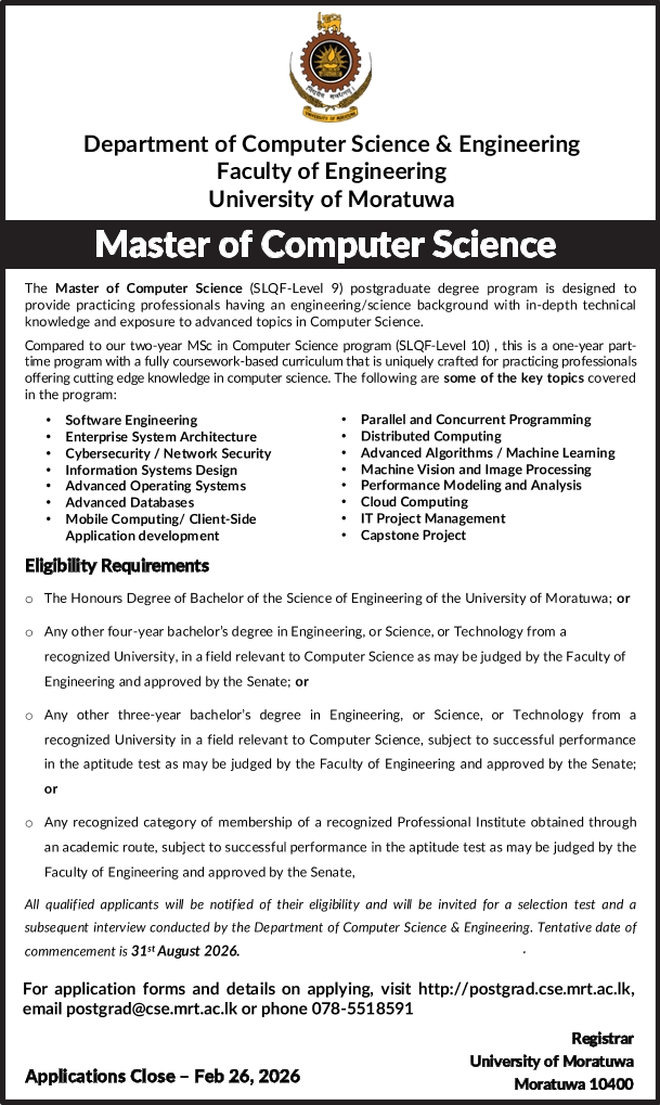 Master of Computer Science