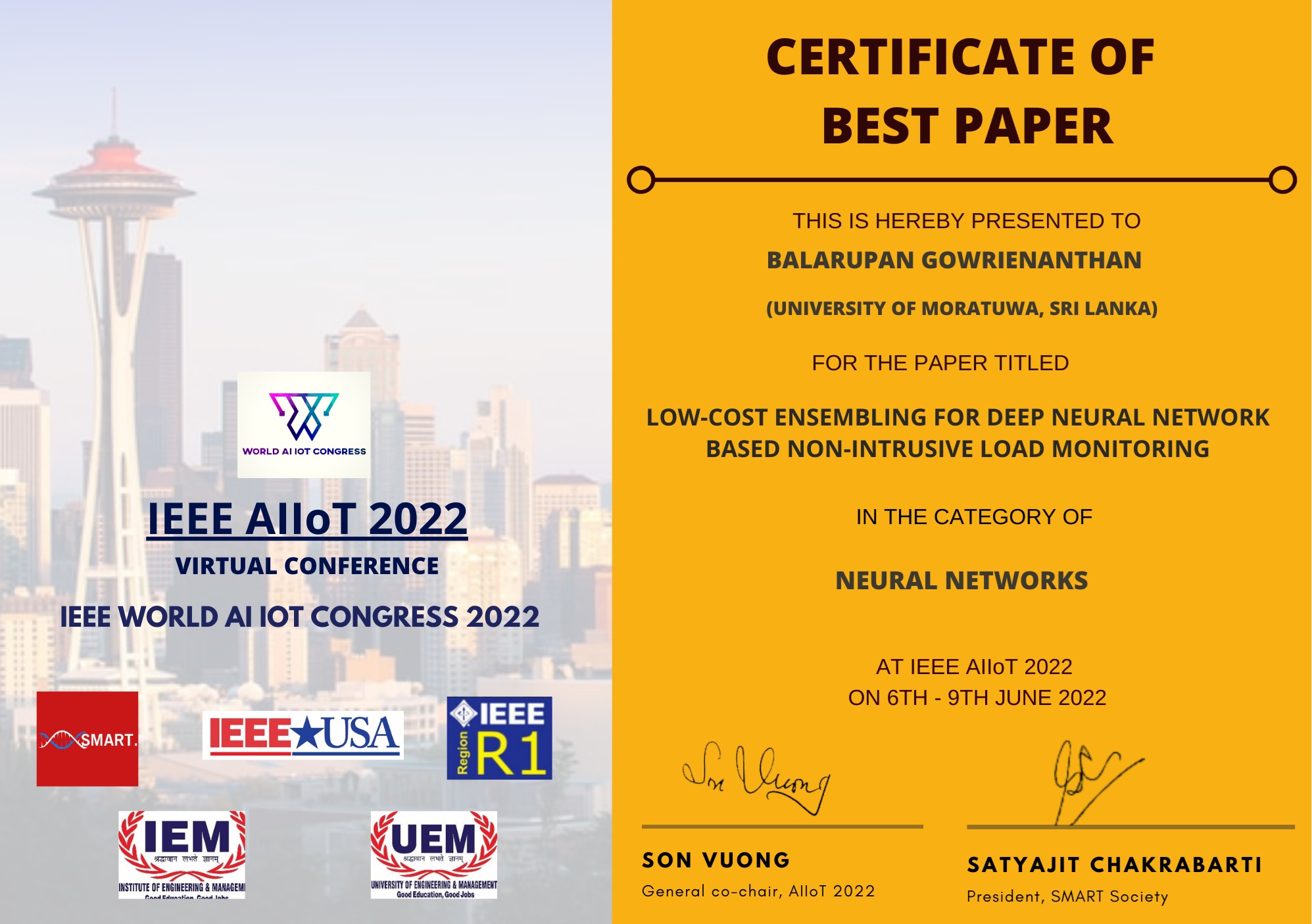 Undergraduate project team wins