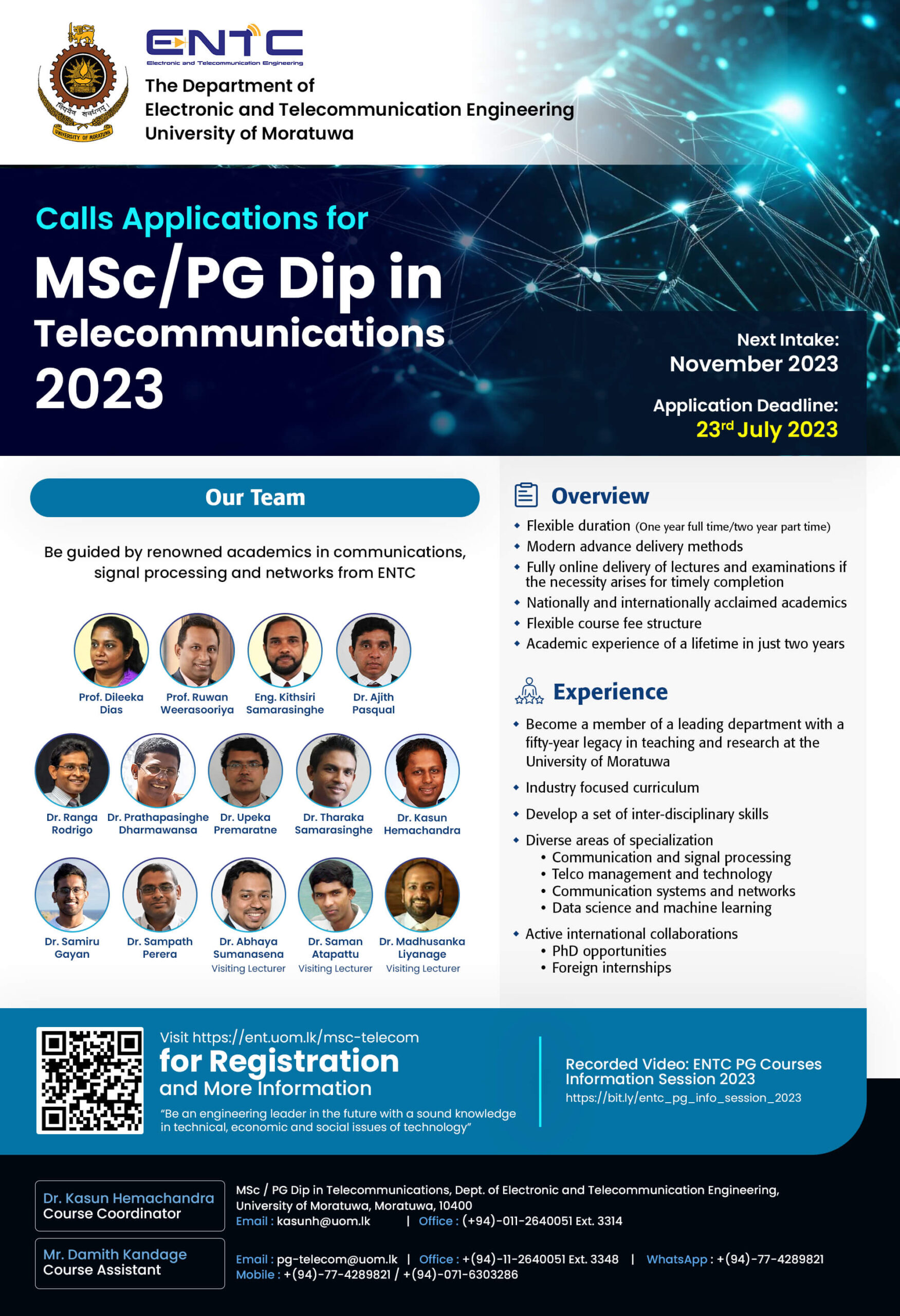 MSc/PG Diploma in Telecommunications