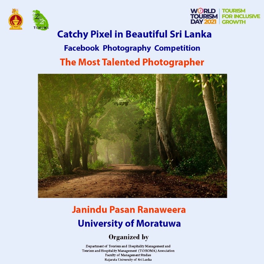 Janindu Pasan Ranaweera wins the award for Most Talented Photographer