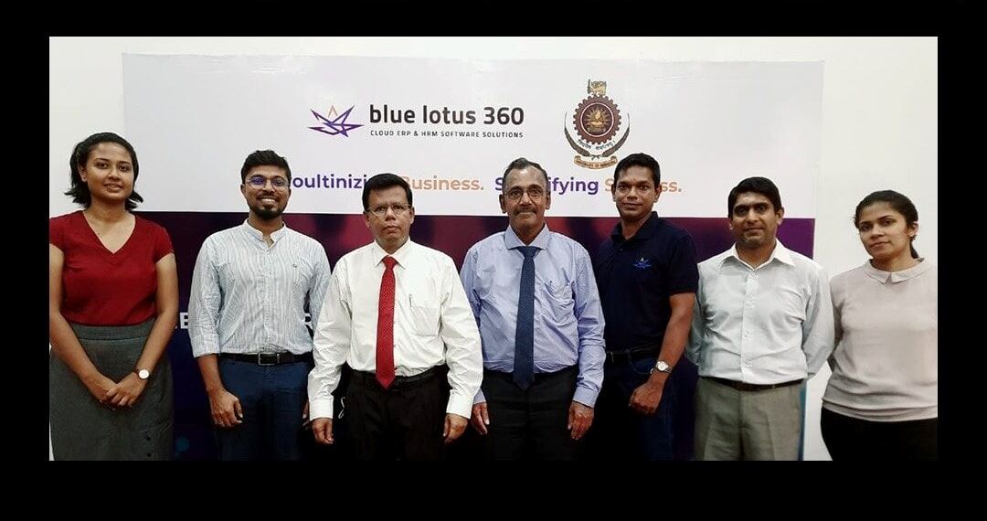 Signing a Memorandum of Understanding (MoU) between the University of Moratuwa (UoM) & the Blue Lotus 360 (Pvt) Ltd