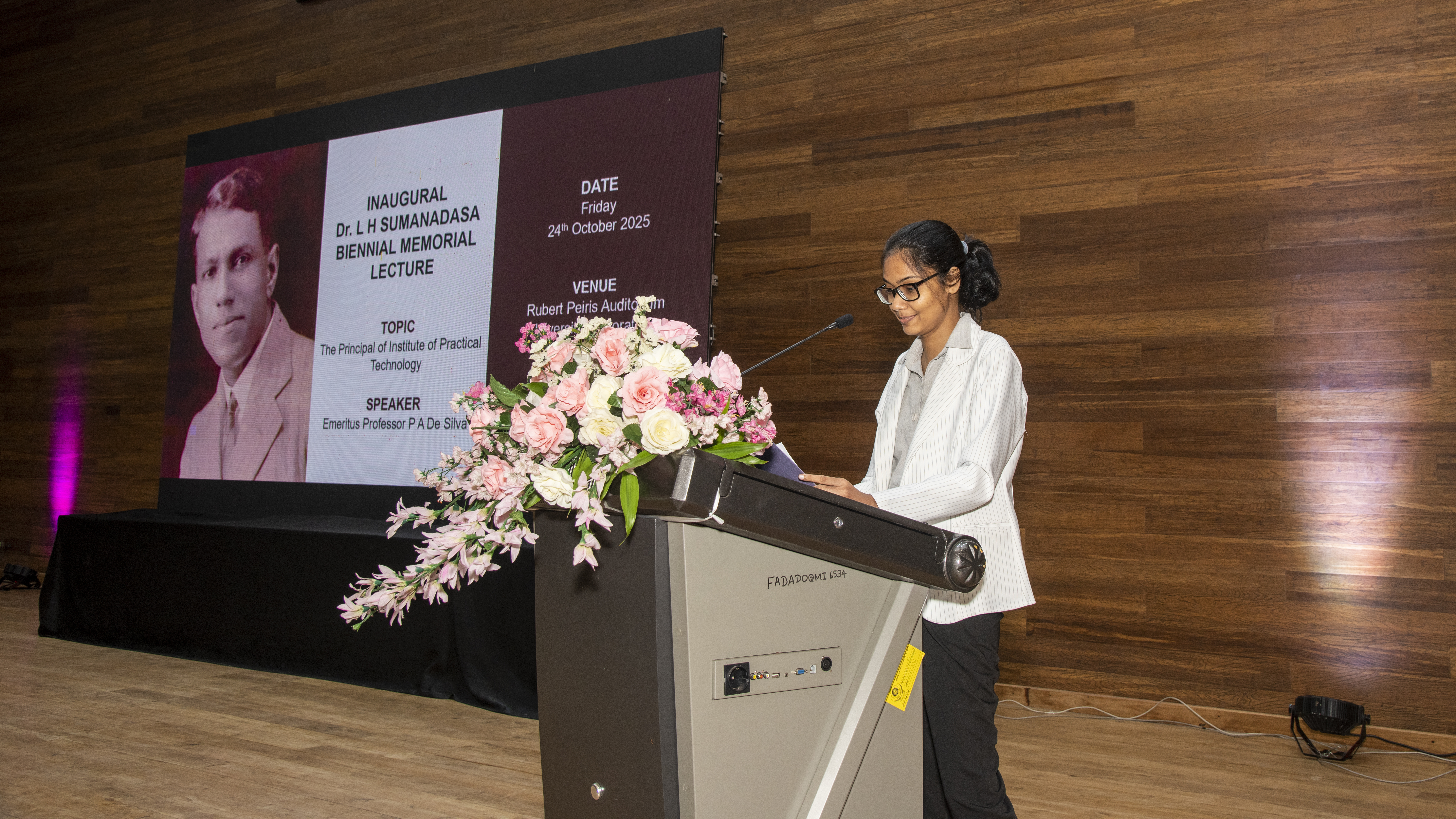 Inaugural Dr. L. H. Sumanadasa Biennial Memorial Lecture – A Fitting Tribute to a Visionary
