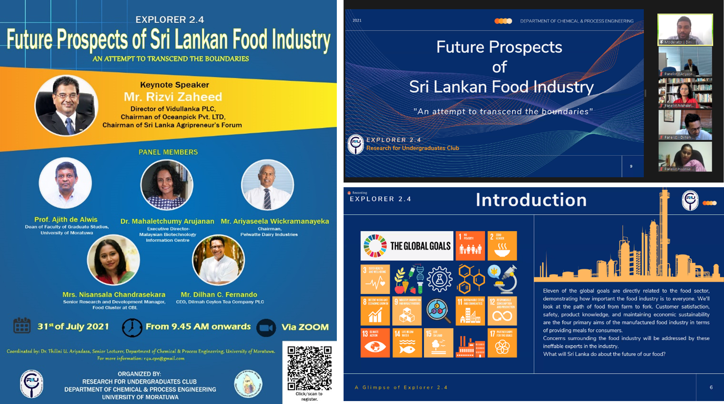Webinar on “Future Prospects of Sri Lankan Food Industry – An attempt to transcend the boundaries”
