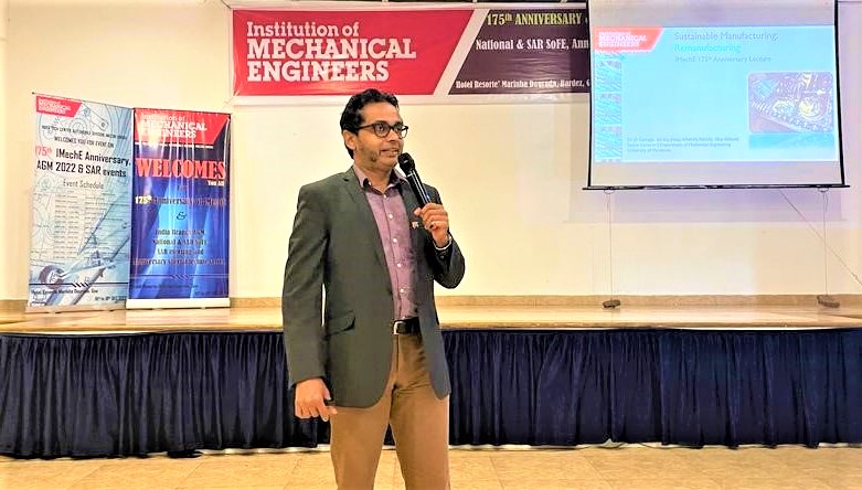 IMechE 175th Anniversary Speech by Dr JR Gamage 