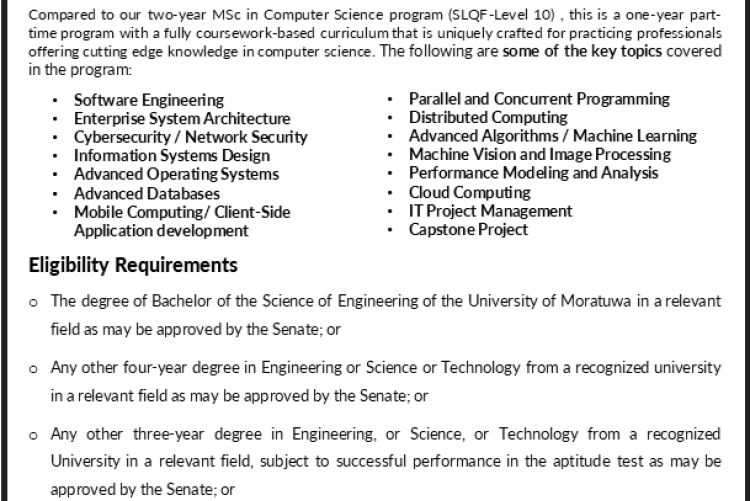 Master of Computer Science