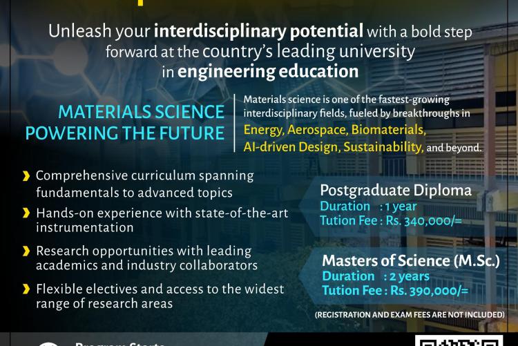 MSc / PG Diploma in Materials Science