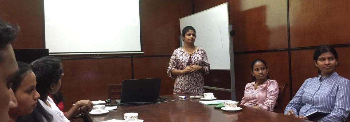 Presentation done by Dr Poornima at the centre meeting