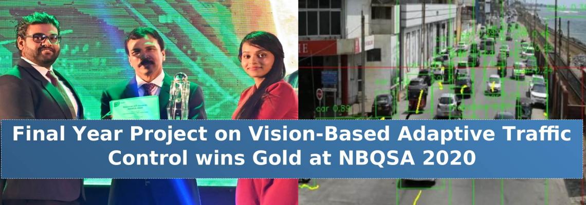 Final Year Project on Vision-Based Adaptive Traffic Control wins Gold at NBQSA 2020