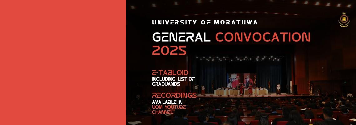 46th General Convocation of the University of Moratuwa Successfully Concluded