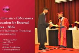The University of Moratuwa Convocation for External Degrees – 2022 Bachelor of Information Technology (BIT) External Degree