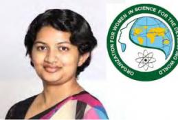 Dr.  Ashani Ranathunga Wins OWSD - Elsevier Foundation Award for Early Career Women Scientists in the Developing World – 2022