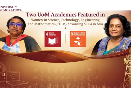 Two University of Moratuwa Academics Featured in Women in Science, Technology, Engineering and Mathematics (STEM) Advancing SDGs in Asia