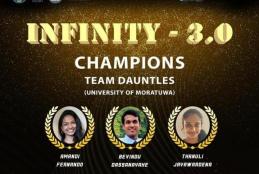Faculty of Business, University of Moratuwa becomes the Winners at the Grand Finale of Infinity Season 3 :2021 / 2022